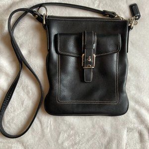 Coach Kitt Messenger Crossbody Bag – Black, Good Condition